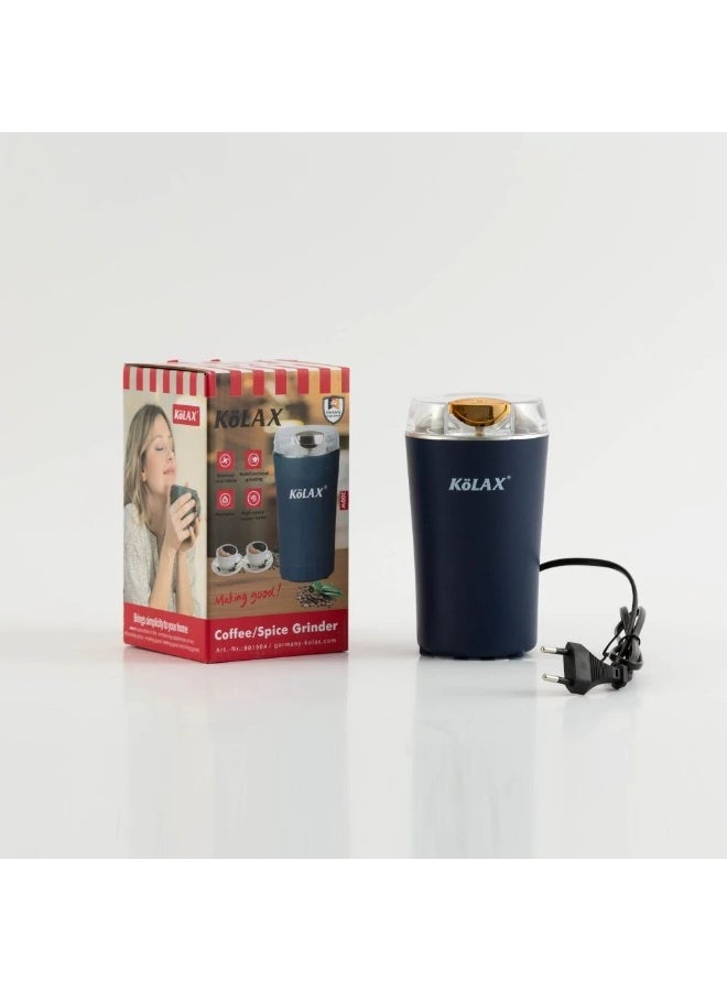 Kolax Compact Electric Powder Grinder - Stainless Steel Blades for Coffee Beans, Spices, Nuts, and Grains - Portable One-Touch Mini Grinding Machine - Image 1